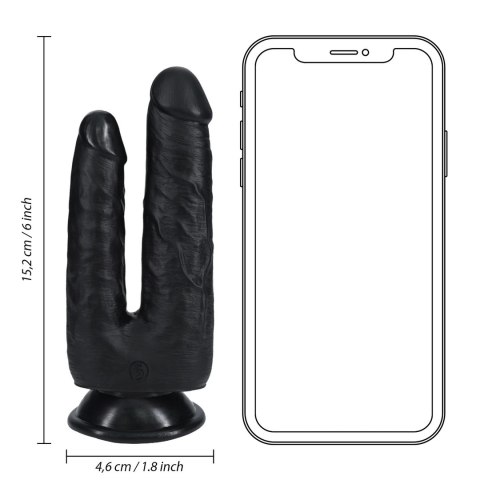 RealRock - Realistyczne podwójne dildo 15,2 cm RealRock by Shots RealRock - Realistyczne podwójne dildo 15,2 cm RealRock by Shots