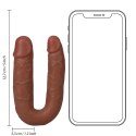 RealRock - Zawinięte realistyczne dildo - podwójne 12,7 cm RealRock by Shots