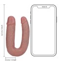 RealRock - Zawinięte realistyczne dildo - podwójne 12,7 cm RealRock by Shots
