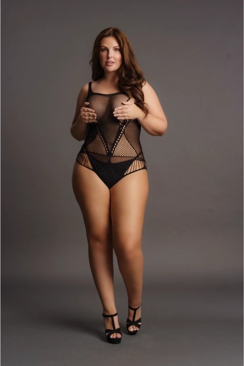 Le desir - Body z maskującymi bokami Plus Size Le Désir by Shots Le desir - Body z maskującymi bokami Plus Size Le Désir by Shots
