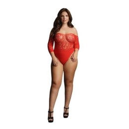 Le desir - Body z rękawami 3/4 z otwartym kroczem Plus Size Le Désir by Shots