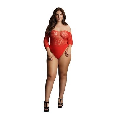 Le desir - Body z rękawami 3/4 z otwartym kroczem Plus Size Le Désir by Shots Le desir - Body z rękawami 3/4 z otwartym kroczem Plus Size Le Désir by Shots