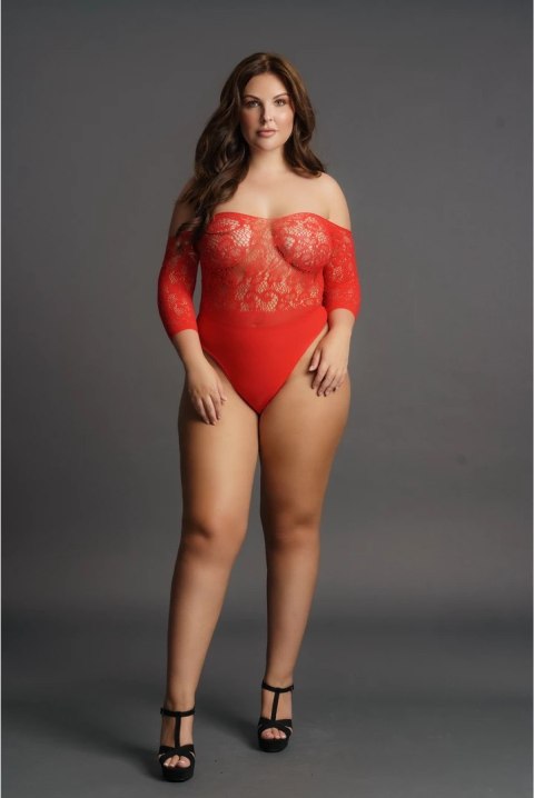 Le desir - Body z rękawami 3/4 z otwartym kroczem Plus Size Le Désir by Shots Le desir - Body z rękawami 3/4 z otwartym kroczem Plus Size Le Désir by Shots
