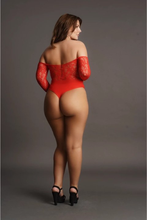 Le desir - Body z rękawami 3/4 z otwartym kroczem Plus Size Le Désir by Shots Le desir - Body z rękawami 3/4 z otwartym kroczem Plus Size Le Désir by Shots