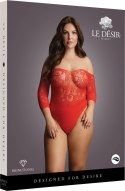 Le desir - Body z rękawami 3/4 z otwartym kroczem Plus Size Le Désir by Shots