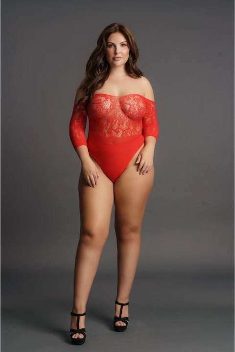 Le desir - Body z rękawami 3/4 z otwartym kroczem Plus Size Le Désir by Shots Le desir - Body z rękawami 3/4 z otwartym kroczem Plus Size Le Désir by Shots
