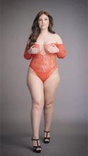 Le desir - Body ze stringami z otwartym kroczem Plus Size Le Désir by Shots