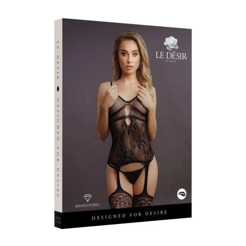 Le desir - Bodystocking Rhinestone One Size Le Désir by Shots Le desir - Bodystocking Rhinestone One Size Le Désir by Shots
