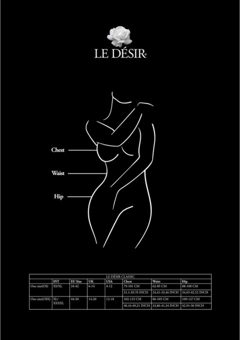 Le desir - Bodystocking do pończoch Plus SIze Le Désir by Shots Le desir - Bodystocking do pończoch Plus SIze Le Désir by Shots