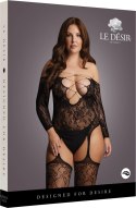 Le desir - Koronkowe bodystocking z dużym dekoltem Plus Size Le Désir by Shots