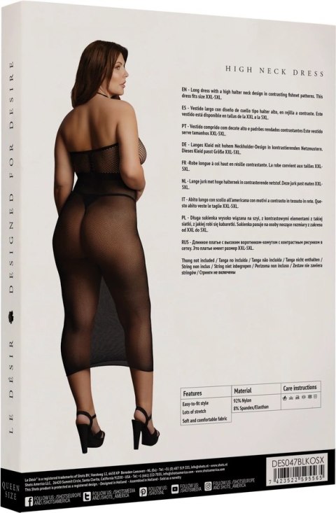Le desir - Sukienka długa z siateczki Plus Size Le Désir by Shots Le desir - Sukienka długa z siateczki Plus Size Le Désir by Shots