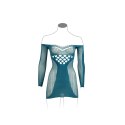 Le desir - Sukienka mini z długim rękawem i kontrastową siateczką S-XL Le Désir by Shots