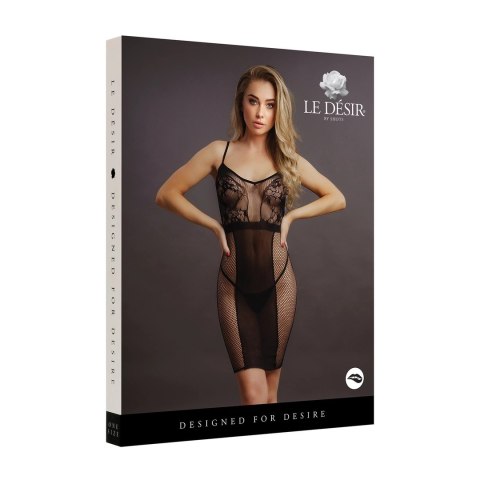 Le desir - Sukienka z siateczki z pasem maskującym S-XL Le Désir by Shots Le desir - Sukienka z siateczki z pasem maskującym S-XL Le Désir by Shots