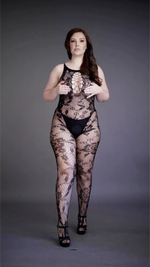 Le desire - Bodystocking z otwartym kroczem Plus Size Le Désir by Shots Le desire - Bodystocking z otwartym kroczem Plus Size Le Désir by Shots
