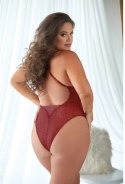 Body w panterkę z koronkowymi detalami - 2X/3X Allure Allure
