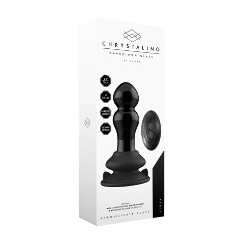 Christalino by shots - Wibrujący szklany korek analny z przyssawką Chrystalino by Shots Christalino by shots - Wibrujący szklany korek analny z przyssawką Chrystalino by Shots