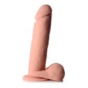 Curve Toys - Wibrujace dildo z jądrami - silikonowe z pilotem zdalnego sterowania - 23 cm Curve Toys