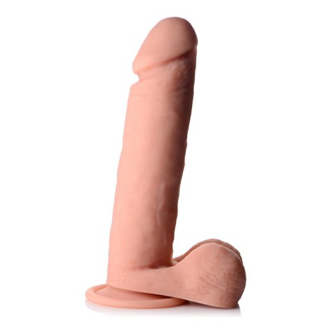 Curve Toys - Wibrujace dildo z jądrami - silikonowe z pilotem zdalnego sterowania - 23 cm Curve Toys Curve Toys - Wibrujace dildo z jądrami - silikonowe z pilotem zdalnego sterowania - 23 cm Curve Toys