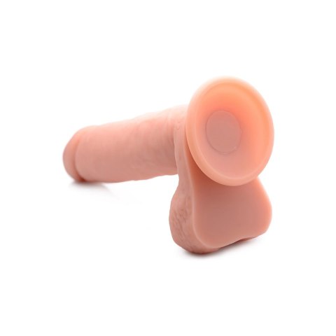 Curve Toys - Wibrujace dildo z jądrami - silikonowe z pilotem zdalnego sterowania - 23 cm Curve Toys Curve Toys - Wibrujace dildo z jądrami - silikonowe z pilotem zdalnego sterowania - 23 cm Curve Toys