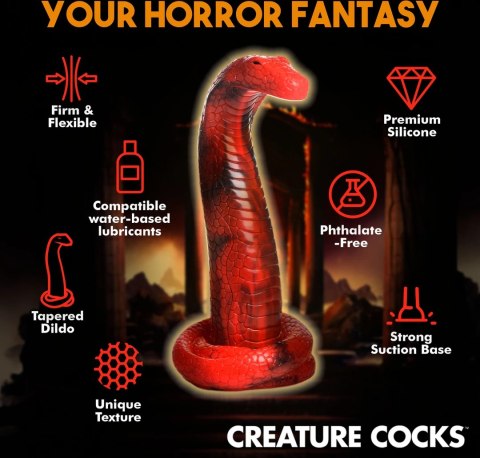 XR Brands - Silikonowe dildo Kobra XR Brands XR Brands - Silikonowe dildo Kobra XR Brands