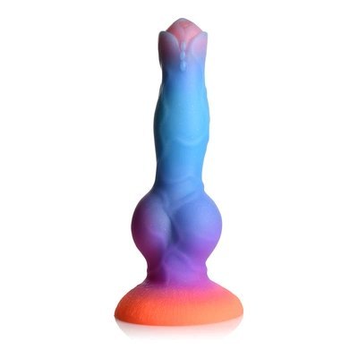 XR Brands - Silikonowe dildo świecące w ciemności - Kosmiczny XR Brands XR Brands - Silikonowe dildo świecące w ciemności - Kosmiczny XR Brands