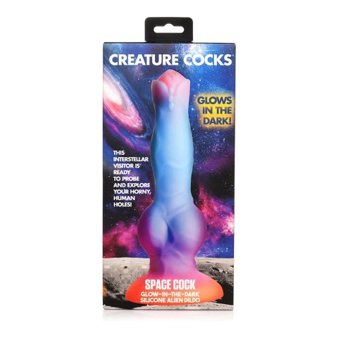 XR Brands - Silikonowe dildo świecące w ciemności - Kosmiczny XR Brands XR Brands - Silikonowe dildo świecące w ciemności - Kosmiczny XR Brands