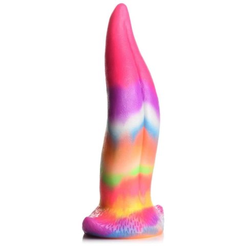XR Brands - Silikonowe dildo świecące w ciemności - kucyk tęczowy XR Brands XR Brands - Silikonowe dildo świecące w ciemności - kucyk tęczowy XR Brands
