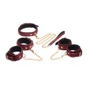 XR Brands - 6-częściowy, aksamitny zestaw bondage XR Brands