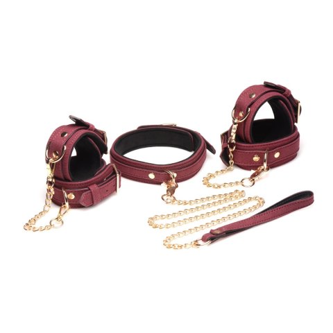 XR Brands - 6-częściowy, aksamitny zestaw bondage XR Brands XR Brands - 6-częściowy, aksamitny zestaw bondage XR Brands