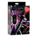 XR Brands - Korek analny z pilotem do zdalnego sterowania - mały - laser serce XR Brands