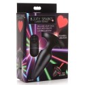 XR Brands - Korek analny z pilotem do zdalnego sterowania - średni - laser serce XR Brands