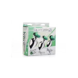 XR Brands - Korek analny z zielonym kryształem XR Brands