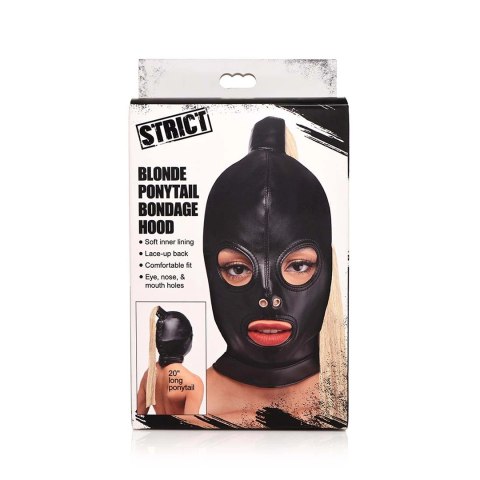 XR Brands - Maska bondage z blond kucykiem XR Brands XR Brands - Maska bondage z blond kucykiem XR Brands