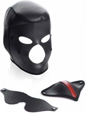 XR Brands - Maska na twarz z odpinaną opaską na oczy i maską na usta XR Brands