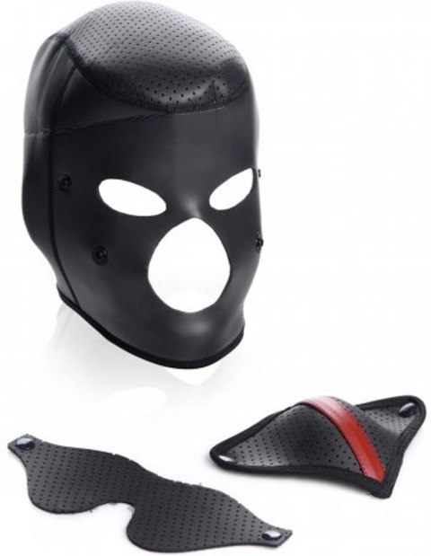 XR Brands - Maska na twarz z odpinaną opaską na oczy i maską na usta XR Brands XR Brands - Maska na twarz z odpinaną opaską na oczy i maską na usta XR Brands