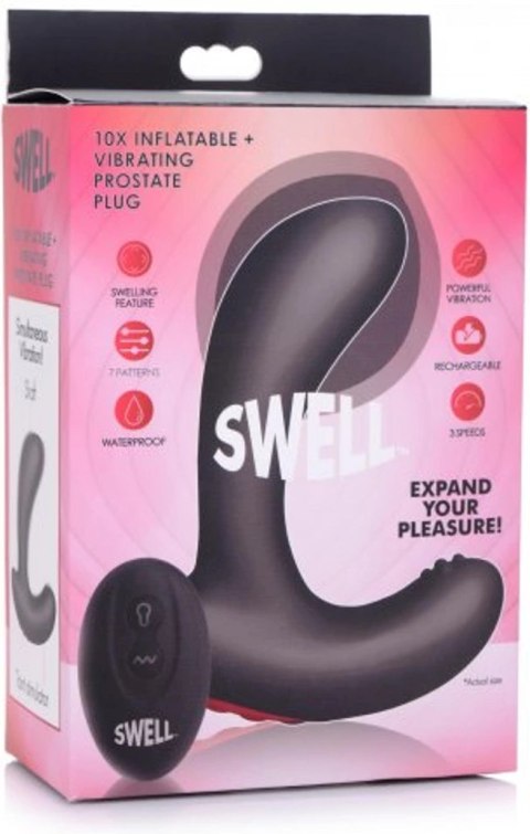 XR Brands - Nadmuchiwany, wibrujący silikonowy korek prostaty XR Brands XR Brands - Nadmuchiwany, wibrujący silikonowy korek prostaty XR Brands