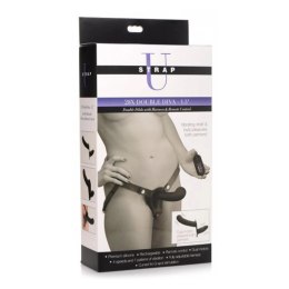 XR Brands - Podwójne Dildo z Uprzężą i Pilotem XR Brands