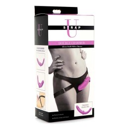 XR Brands - Podwójne dildo, silikonowe z uprzężą XR Brands