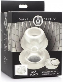 XR Brands - Przezroczysty, wydrążony dildo analne z zatyczką - bardzo duże XR Brands