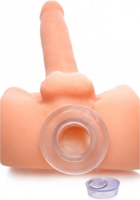 XR Brands - Przezroczysty, wydrążony dildo analne z zatyczką - bardzo duże XR Brands XR Brands - Przezroczysty, wydrążony dildo analne z zatyczką - bardzo duże XR Brands