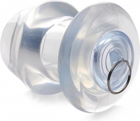 XR Brands - Przezroczysty, wydrążony dildo analne z zatyczką - duże XR Brands XR Brands - Przezroczysty, wydrążony dildo analne z zatyczką - duże XR Brands