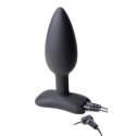 XR Brands - Silikonowy korek analny, elektrostymulacja XR Brands