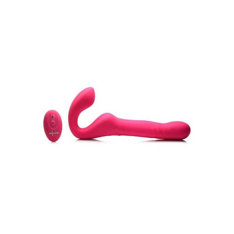 XR Brands - Wibrujące dildo do założenia na pasek z pilotem XR Brands XR Brands - Wibrujące dildo do założenia na pasek z pilotem XR Brands