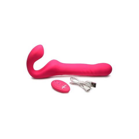 XR Brands - Wibrujące dildo do założenia na pasek z pilotem XR Brands XR Brands - Wibrujące dildo do założenia na pasek z pilotem XR Brands
