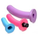 XR Brands - Wibrujące, silikonowe dildo z pilotem zdalnego sterowania - zestaw XR Brands