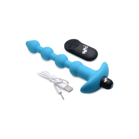 XR Brands - Wibrujące silikonowe kulki analne i pilot zdalnego sterowania XR Brands XR Brands - Wibrujące silikonowe kulki analne i pilot zdalnego sterowania XR Brands