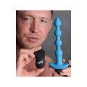 XR Brands - Wibrujące silikonowe kulki analne i pilot zdalnego sterowania XR Brands