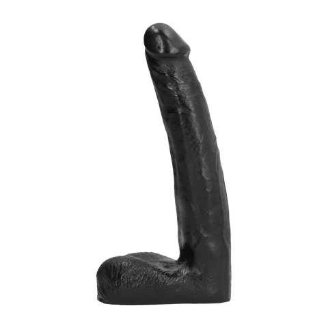 All Black - Dildo, lekko pochylone, 21 cm All Black