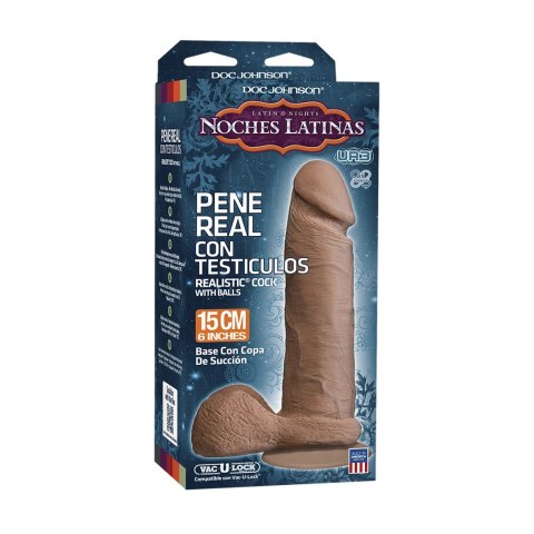Doc Johnson - Realistyczne dildo z jądrami Ultraskyn 15 cm Doc Johnson Doc Johnson - Realistyczne dildo z jądrami Ultraskyn 15 cm Doc Johnson