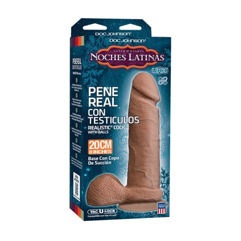 Doc Johnson - Realistyczne dildo z jądrami Ultraskyn 20 cm Doc Johnson Doc Johnson - Realistyczne dildo z jądrami Ultraskyn 20 cm Doc Johnson